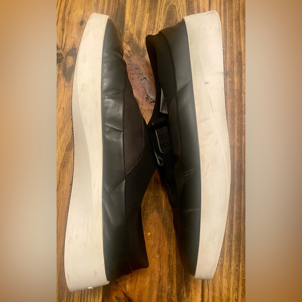 Wolf & Shepherd Cruise Ace Black Leather Casual Lifestyle Sneakers M 10 W 11.5 - Picture 4 of 9